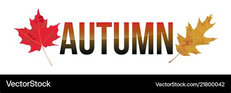 Autumn word art Royalty Free Vector Image - VectorStock