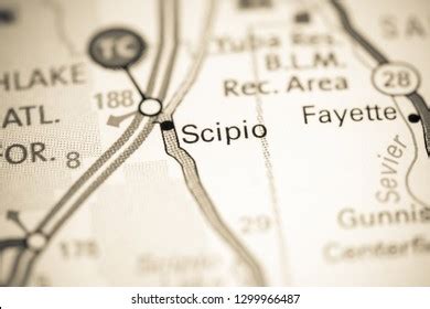 Scipio Utah Usa On Map Stock Photo 1299966487 | Shutterstock