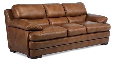 Flexsteel Latitudes - Dylan Leather Stationary Sofa | Ruby Gordon Home ...