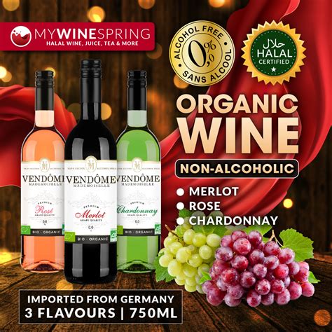 Halal Wine - Germany Vendome Organic Non Alcohol Halal Wine 750ml