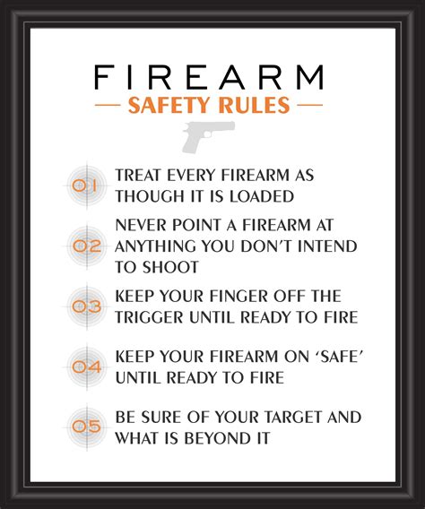 10 Rules Of Gun Safety Printable