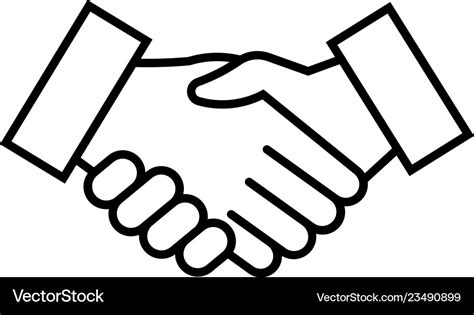 Shake hand icon Royalty Free Vector Image - VectorStock