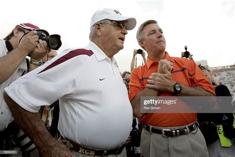 Mature Men of TV and Films - Bobby Bowden and his son Tommy Bowden prior...