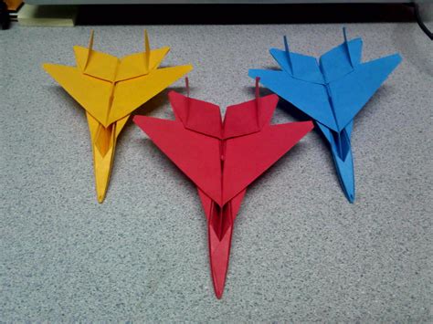 Origami F15 Fighter Jets (Front View) by TheOrigamiArchitect on DeviantArt