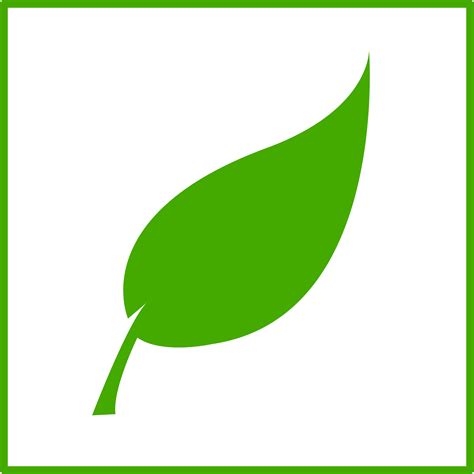 Clipart - eco green leaf icon