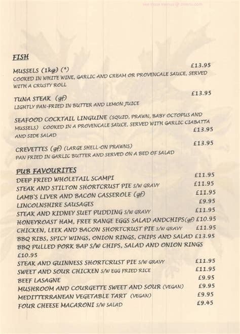 Menu at The Green Man pub & bar, Lewes, Lewes Rd