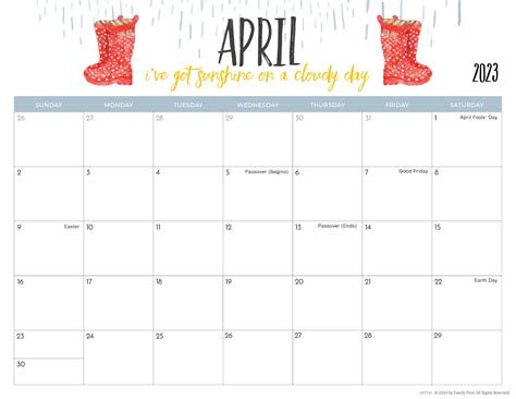 2023 Printable Calendars for Moms - iMOM