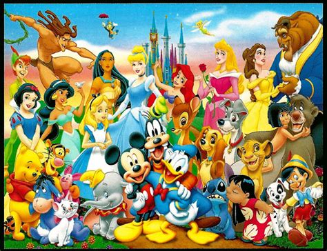 My Favorite Disney Postcards: Disney Postcard Featuring Everyone by the ...