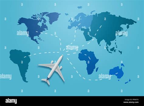 Flight destinations map hi-res stock photography and images - Alamy