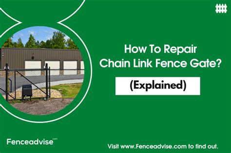 How To Repair Chain Link Fence Gate? (Explained)