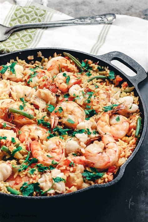 Easy Seafood Paella Recipe | The Mediterranean Dish