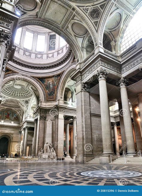 Interior of the Pantheon, Paris Editorial Photo - Image of tourist ...