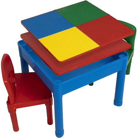 Play Platoon Kids Activity Table Set - 5 in 1 Activity Table Includes 2 ...