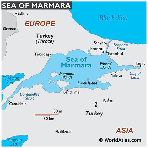 Sea Of Marmara Map - Black Sea Map