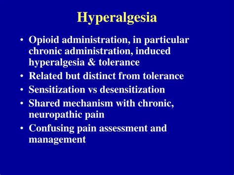 PPT - Opioid Induced Hyperalgesia PowerPoint Presentation, free ...