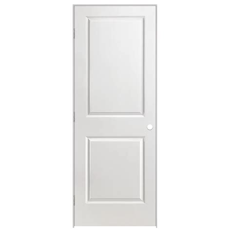 Masonite 32 x 80 2 Panel Smooth Solid Core Prehung Door Right Hand ...