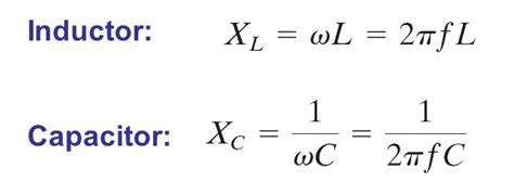 ☑ Inductance And Reactance Formulas