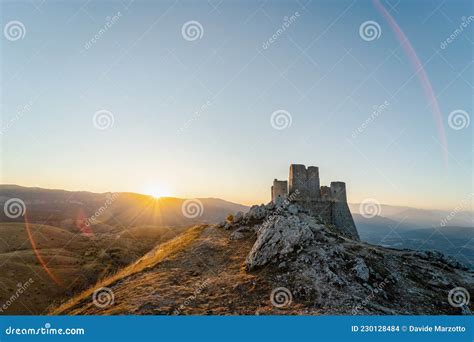 Rocca Calascio is Pure Magic Stock Photo - Image of golden, mountain ...