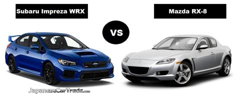 Mazda RX-8 vs Subaru Impreza WRX - Car Comparison