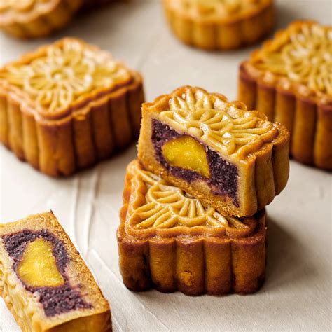 Red Bean Mooncakes With Salted Egg Yolk Recipe | Epicurious