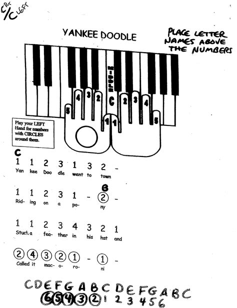 Miss Jacobson's Music: EASY KEYBOARD #1: MELODY SONGS BY FRAME and ...