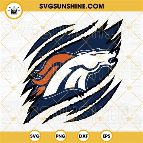 Denver Broncos Ripped Claw SVG, Denver Broncos SVG, Broncos SVG PNG DXF ...