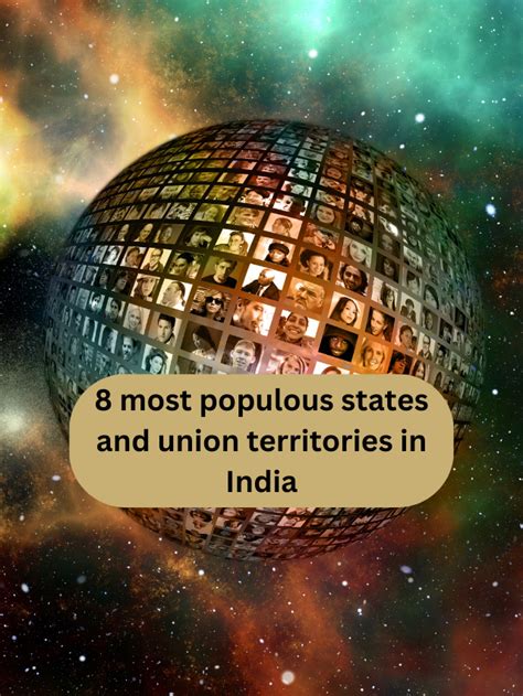 8 most populous states and union territories in India