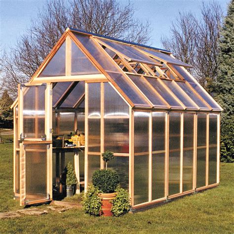 Sunshine 8' Wood Greenhouse & Gardenhouse kits on sale from ACF Greenhouses