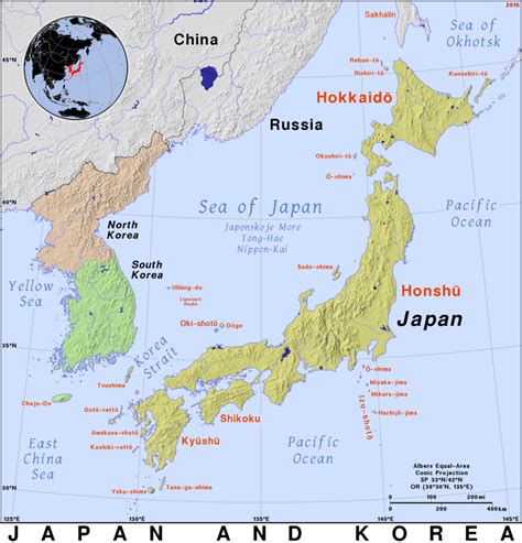 Japan and Korea · Public domain maps by PAT, the free, open source ...