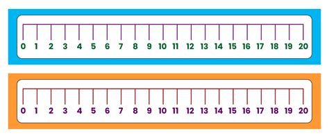 Number Lines Printable 0-20 - Printable Word Searches