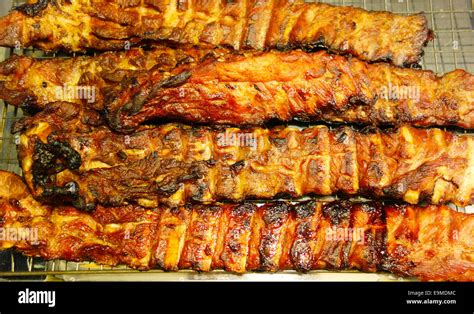 grilled pork ribs Stock Photo - Alamy