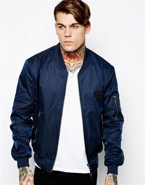 Lyst - Eleven Paris Bomber Jacket in Blue for Men