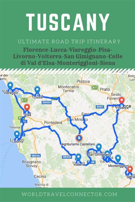 Road trip to Tuscany Roadtrip Italy, Italy Road Trips, Road Trip Map ...