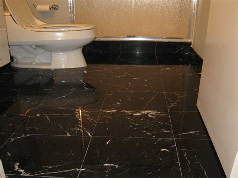 Black Marble Bathroom Floor Polishing - Black marble polishing