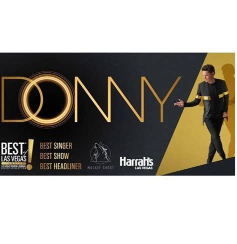 Charitybuzz: Donny Osmond VIP Experience: Tickets & Pre-Show Experience ...