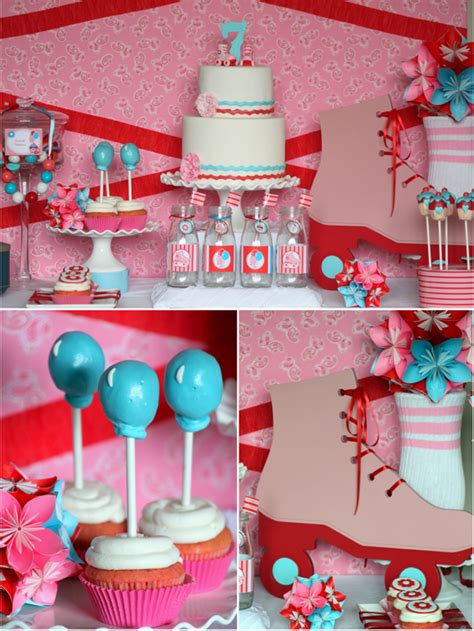 Roller Skating Birthday Party - Party Ideas | Party Printables Blog