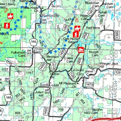 Shawnee National Forest Visitor Map map by US Forest Service R9 ...