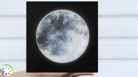 Realistic Moon Painting Gouache Painting etna.com.pe