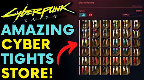 New Amazing Cyberlegs! Cyberpunk 2077 Cyber Tights Store Mod - YouTube