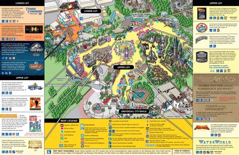 Theme Park Brochures Universal Studios Hollywood Map 2022 - Theme Park ...