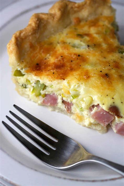 Savory Ham and Asparagus Quiche - Jessica Gavin