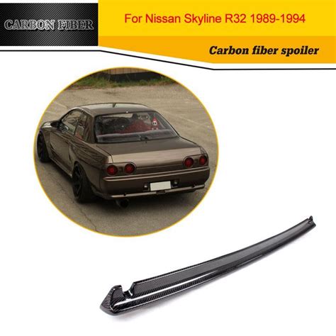 Carbon Fiber Car Racing Rear Spoiler Lip Wing for Nissan GTR R32 Sedan ...