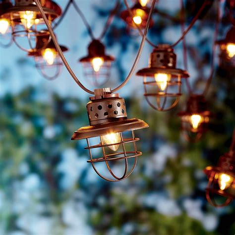 Better Homes and Gardens Outdoor Vintage Cage Lantern String Lights ...