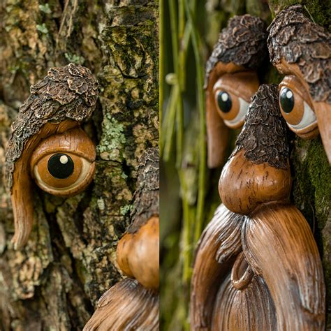 Tree Faces Decor Outdoor Tree Hugger Yard Art Garden | Etsy