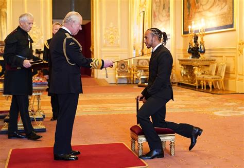 Lewis Hamilton is knighted by Prince Charles - The Washington Post