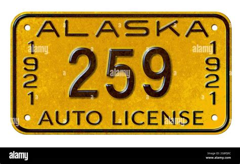 Car alaska license plate alaska Cut Out Stock Images & Pictures - Alamy