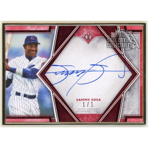 Sammy Sosa 2019 Topps Transcendent Collection Baseball Autograph Red 1/ ...