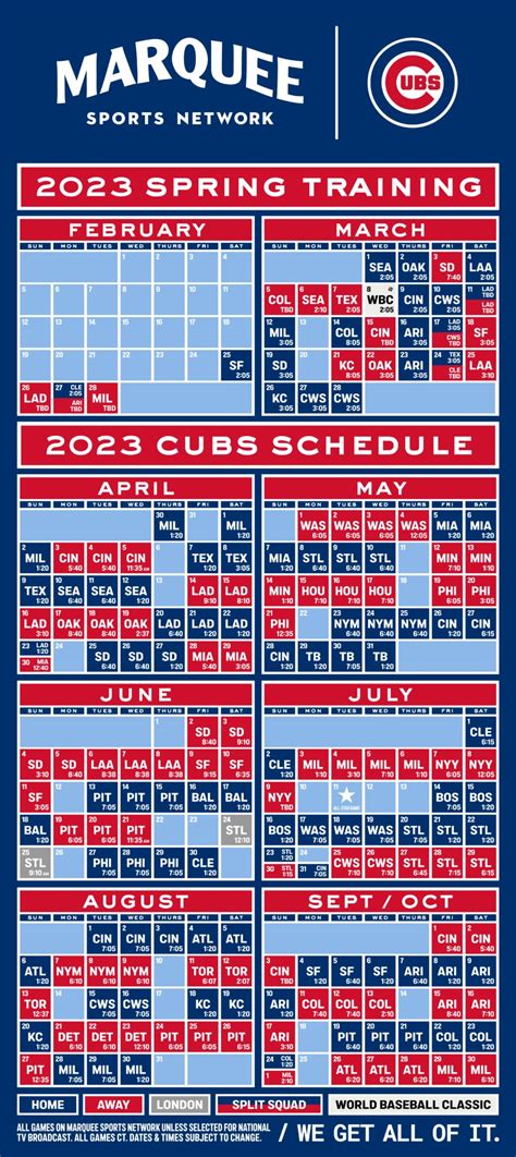 221220 Dgtl Cubs Schedule 2023 300dpi | Marquee Sports Network - Home ...