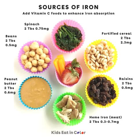 50 Iron-Rich Foods for Babies, Toddlers & Kids - Kids Eat in Color