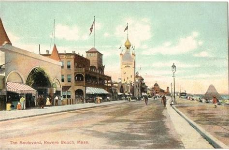 Vintage Postcard, Revere Beach, Massachusetts, The Boulevard, ca 1910 ...